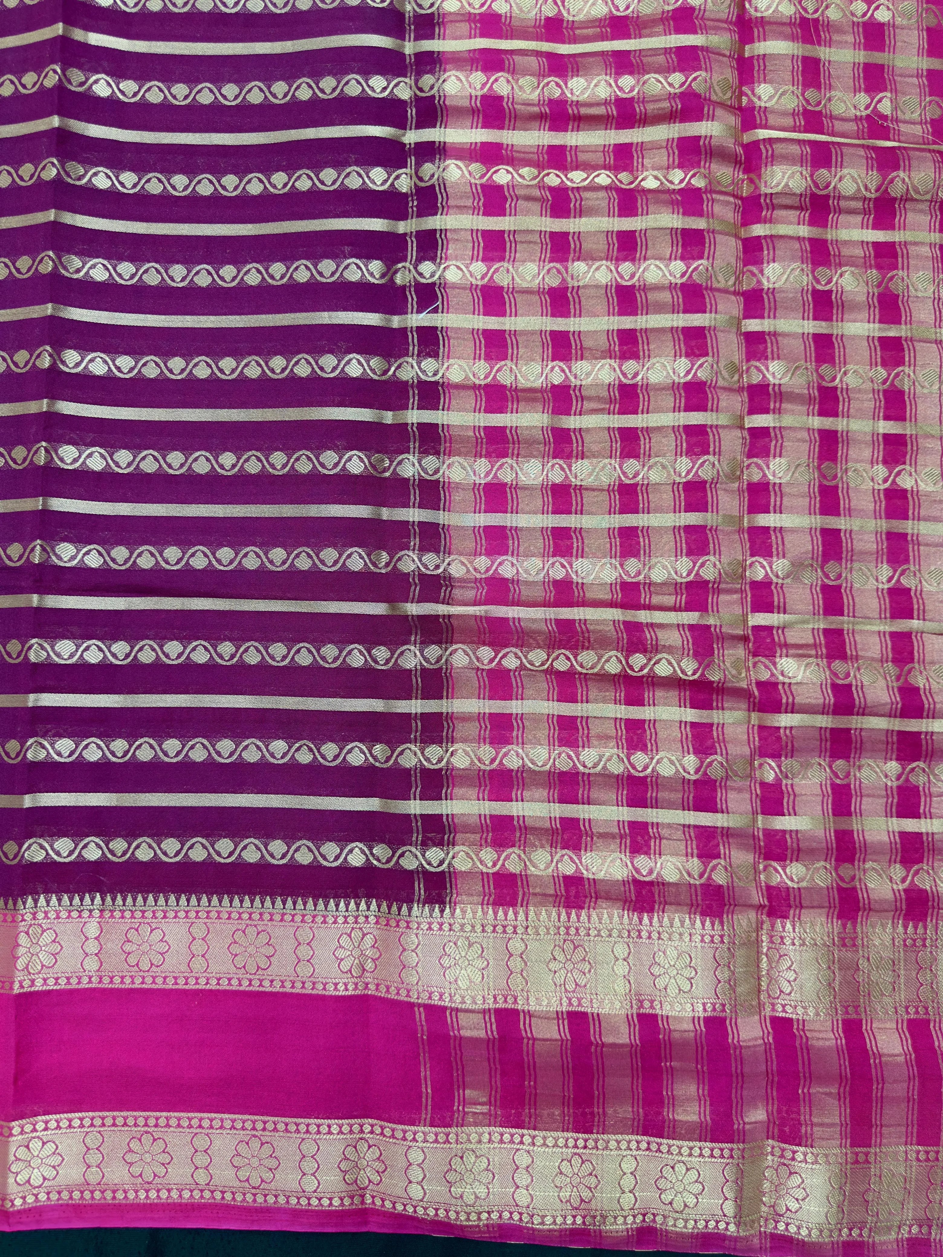 Semi chiffon saree with soft, flowing fabric and elegant fall – perfect for everyday and casual wear