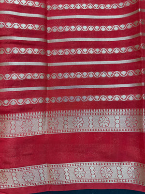 Semi chiffon saree with soft, flowing fabric and elegant fall – perfect for everyday and casual wear