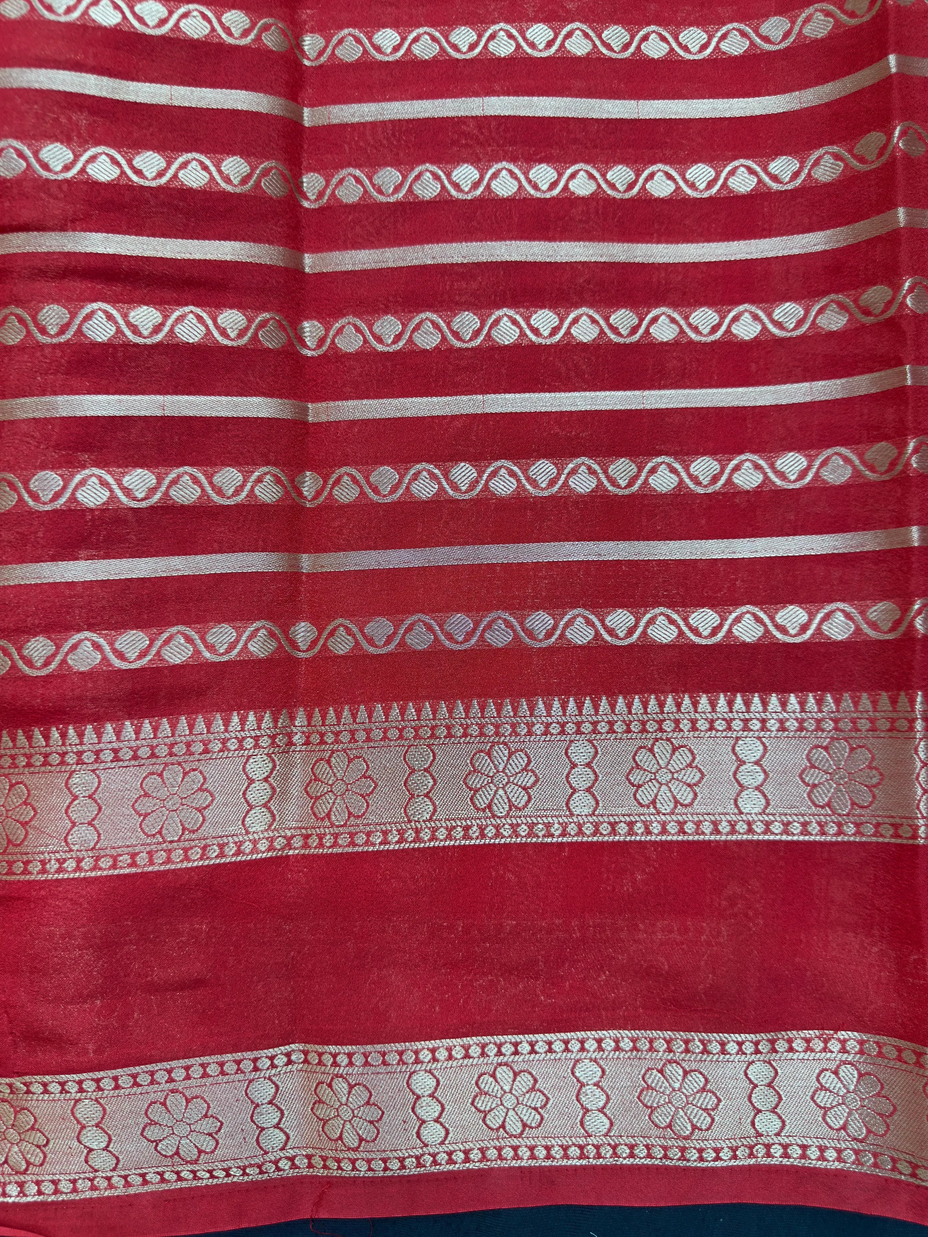 Semi chiffon saree with soft, flowing fabric and elegant fall – perfect for everyday and casual wear