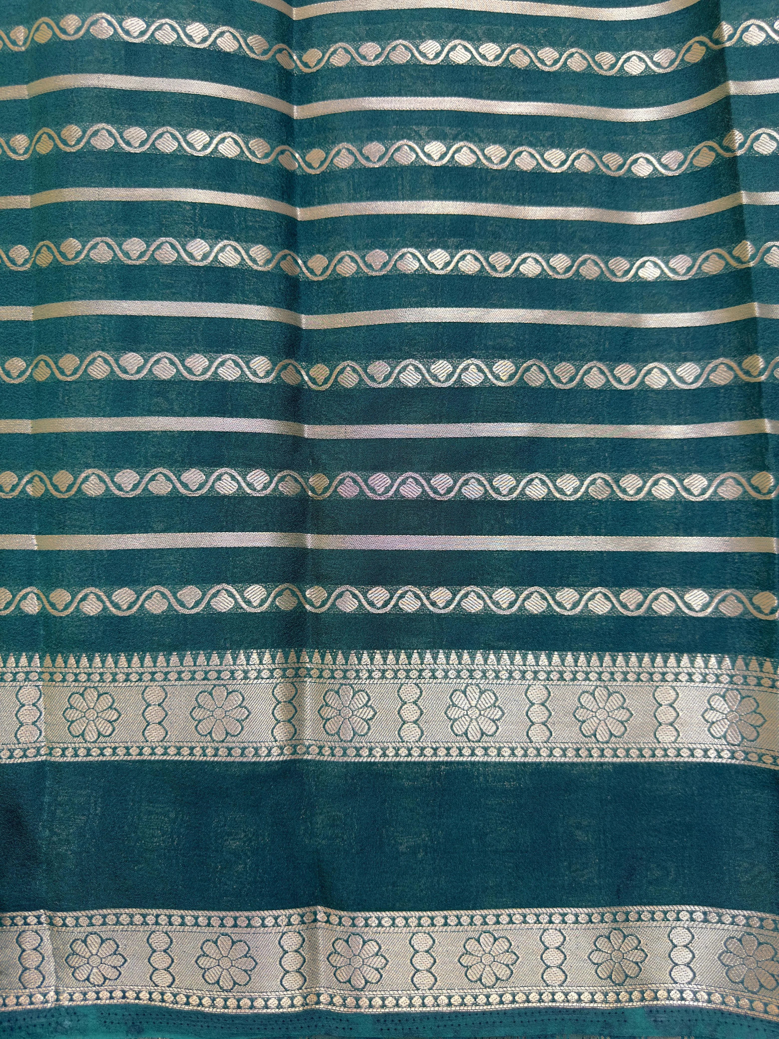 Semi chiffon saree with soft, flowing fabric and elegant fall – perfect for everyday and casual wear