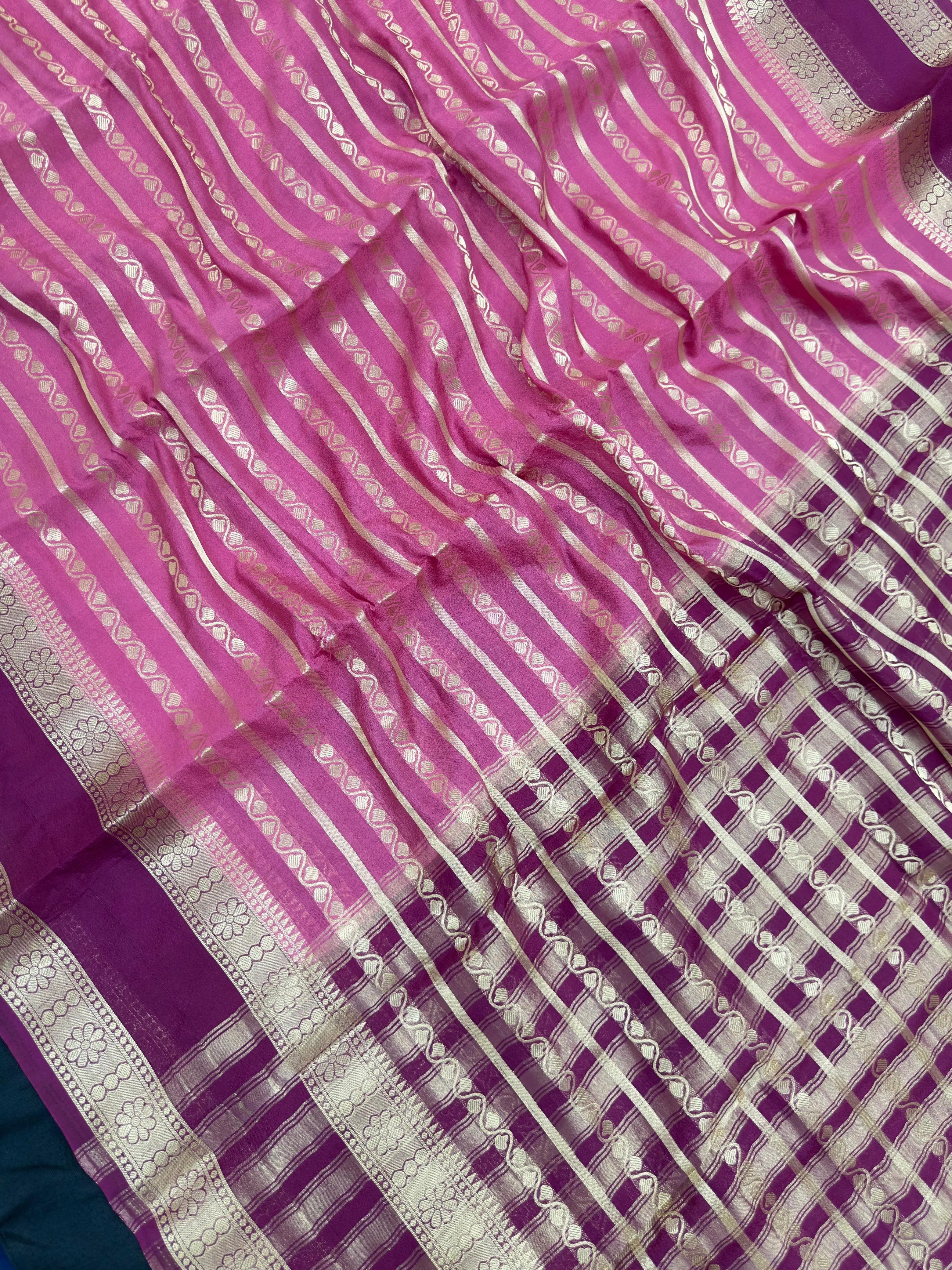 Semi chiffon saree with soft, flowing fabric and elegant fall – perfect for everyday and casual wear