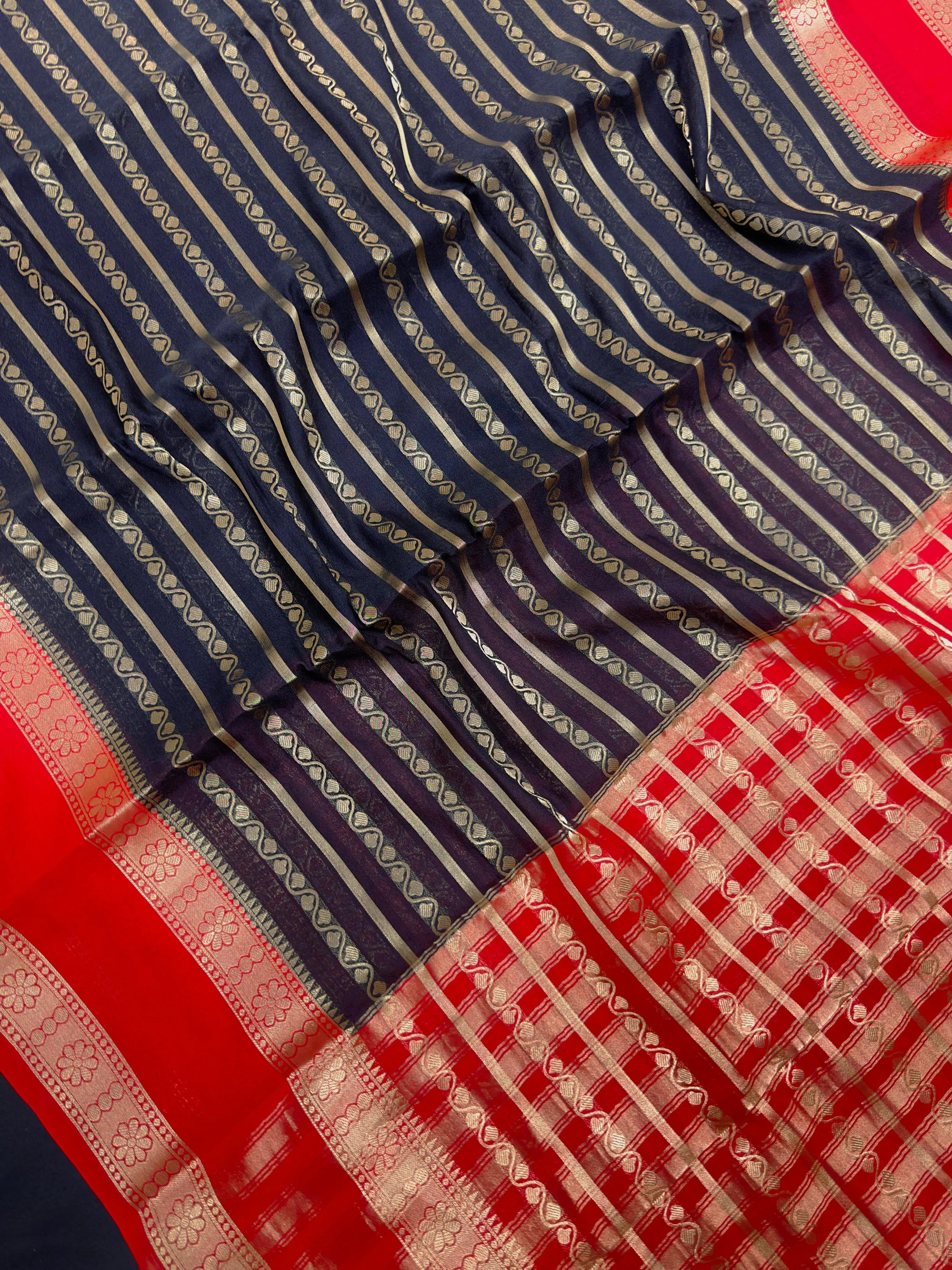 Semi chiffon saree with soft, flowing fabric and elegant fall – perfect for everyday and casual wear