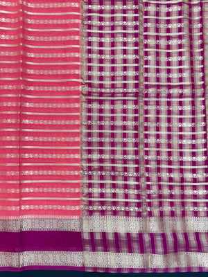 Semi chiffon saree with soft, flowing fabric and elegant fall – perfect for everyday and casual wear