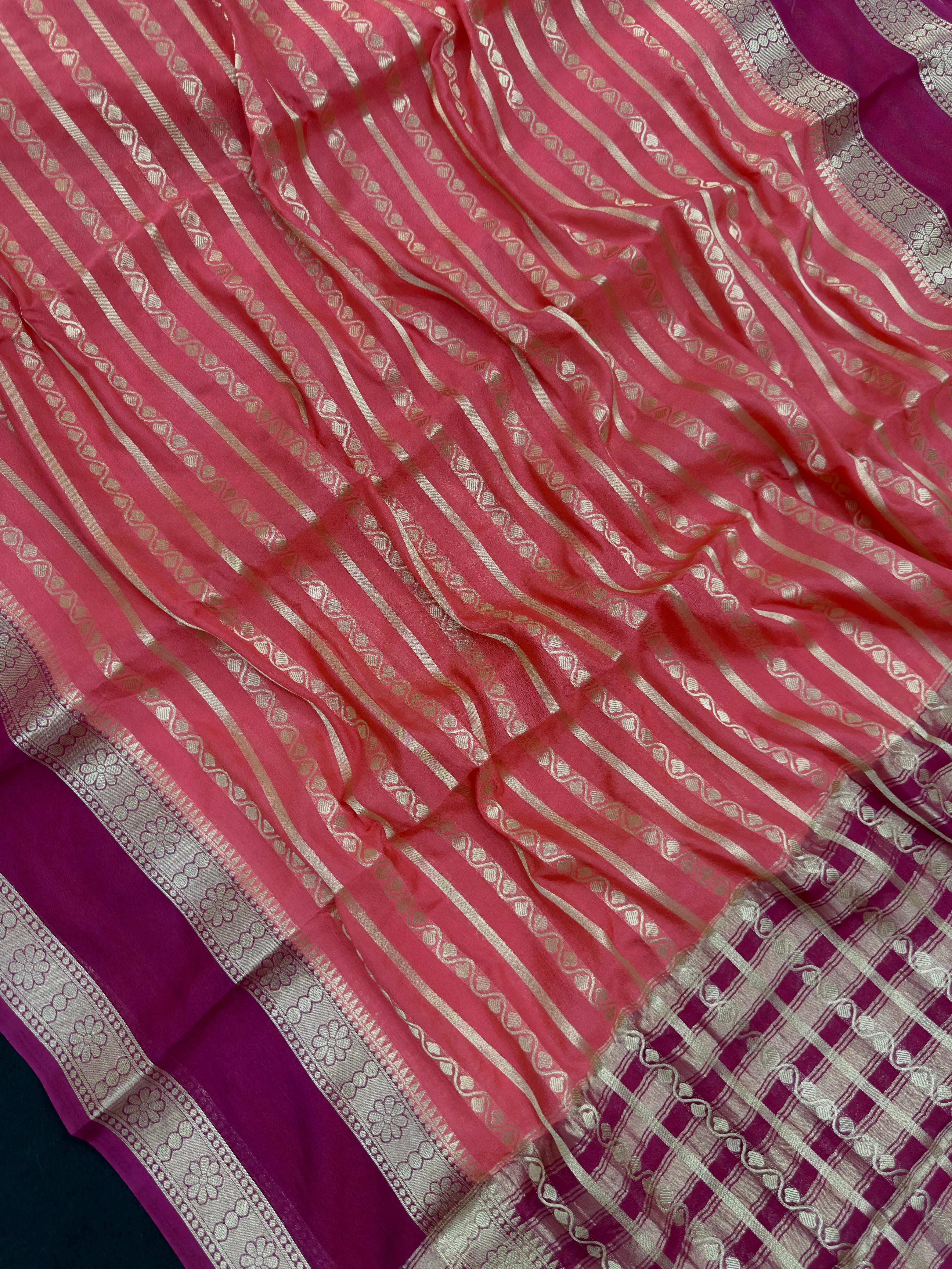 Semi chiffon saree with soft, flowing fabric and elegant fall – perfect for everyday and casual wear