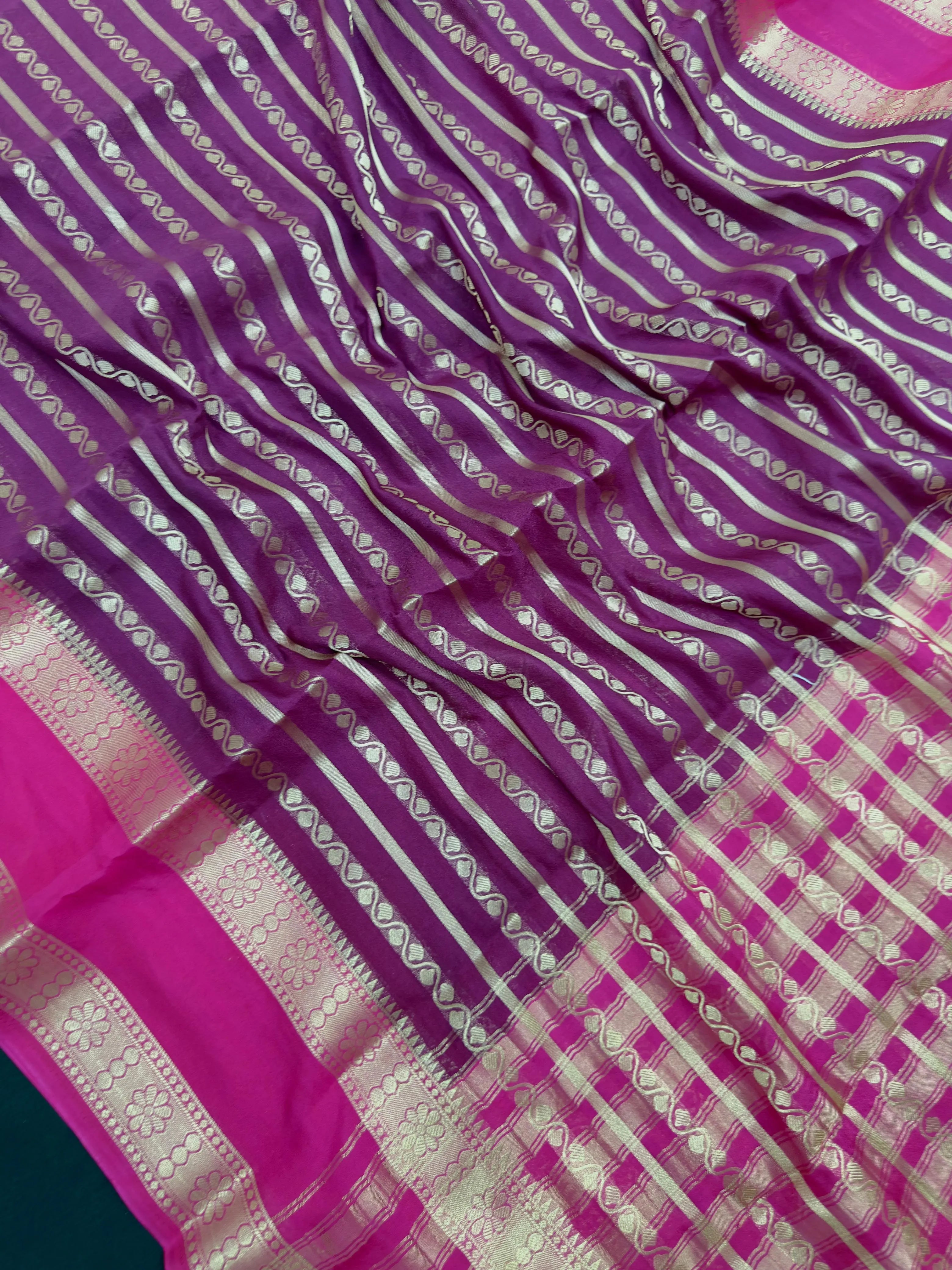 Semi chiffon saree with soft, flowing fabric and elegant fall – perfect for everyday and casual wear