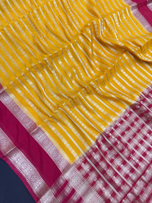 Semi chiffon saree with soft, flowing fabric and elegant fall – perfect for everyday and casual wear