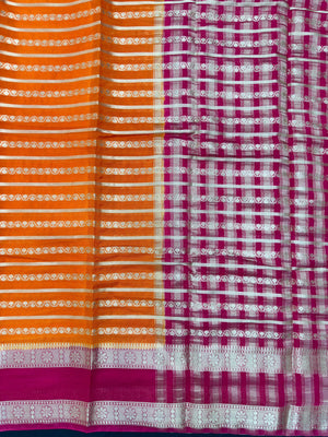 Semi chiffon saree with soft, flowing fabric and elegant fall – perfect for everyday and casual wear