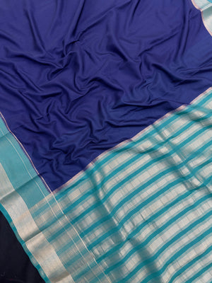 "Elegant semi crepe silk saree with a smooth, lustrous drape, perfect for daily wear and casual or professional settings."