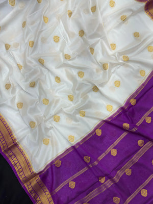 "Elegant Semi Crepe Silk saree with a smooth, lustrous finish, perfect for daily wear, offering a blend of style and comfort."