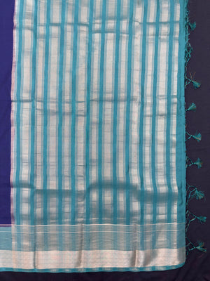 "Elegant semi crepe silk saree with a smooth, lustrous drape, perfect for daily wear and casual or professional settings."