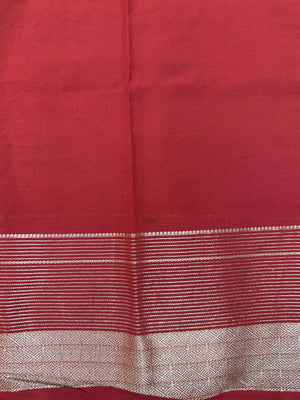 "Elegant semi crepe silk saree with a smooth, lustrous drape, perfect for daily wear and casual or professional settings."