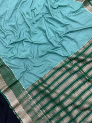 "Elegant semi crepe silk saree with a smooth, lustrous drape, perfect for daily wear and casual or professional settings."