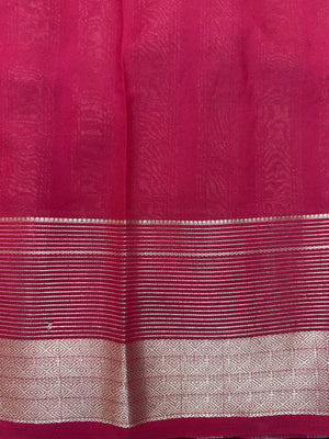 "Elegant semi crepe silk saree with a smooth, lustrous drape, perfect for daily wear and casual or professional settings."