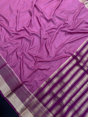 "Elegant semi crepe silk saree with a smooth, lustrous drape, perfect for daily wear and casual or professional settings."