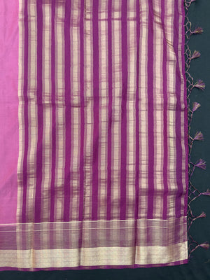 "Elegant semi crepe silk saree with a smooth, lustrous drape, perfect for daily wear and casual or professional settings."