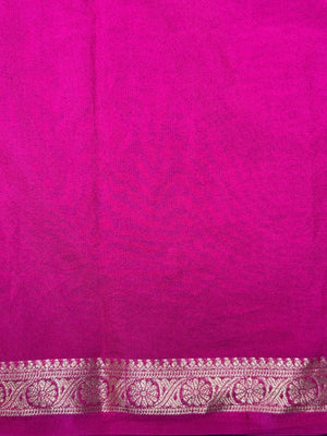 Woman draped in a Semi Crepe Silk Saree with soft texture and subtle shine, perfect for elegant office wear and festive occasions.