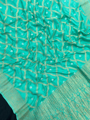 Semi Khaddi georgette saree with soft texture and light zari weaving – perfect for festive and ethnic occasions