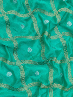 Semi Khaddi georgette saree with soft texture and light zari weaving – perfect for festive and ethnic occasions