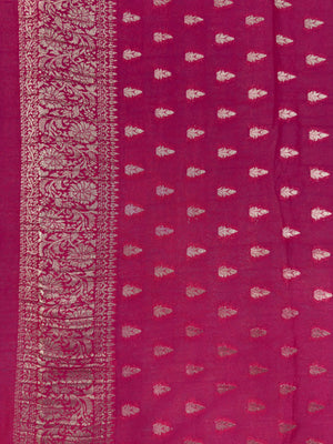 Semi Khaddi georgette saree with soft texture and light zari weaving – perfect for festive and ethnic occasions