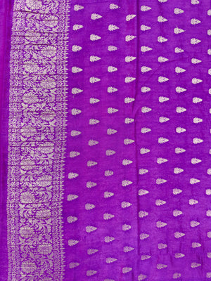 Semi Khaddi georgette saree with soft texture and light zari weaving – perfect for festive and ethnic occasions