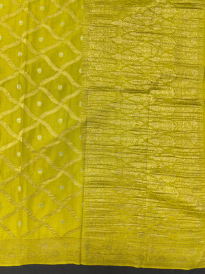 Semi Khaddi georgette saree with soft texture and light zari weaving – perfect for festive and ethnic occasions