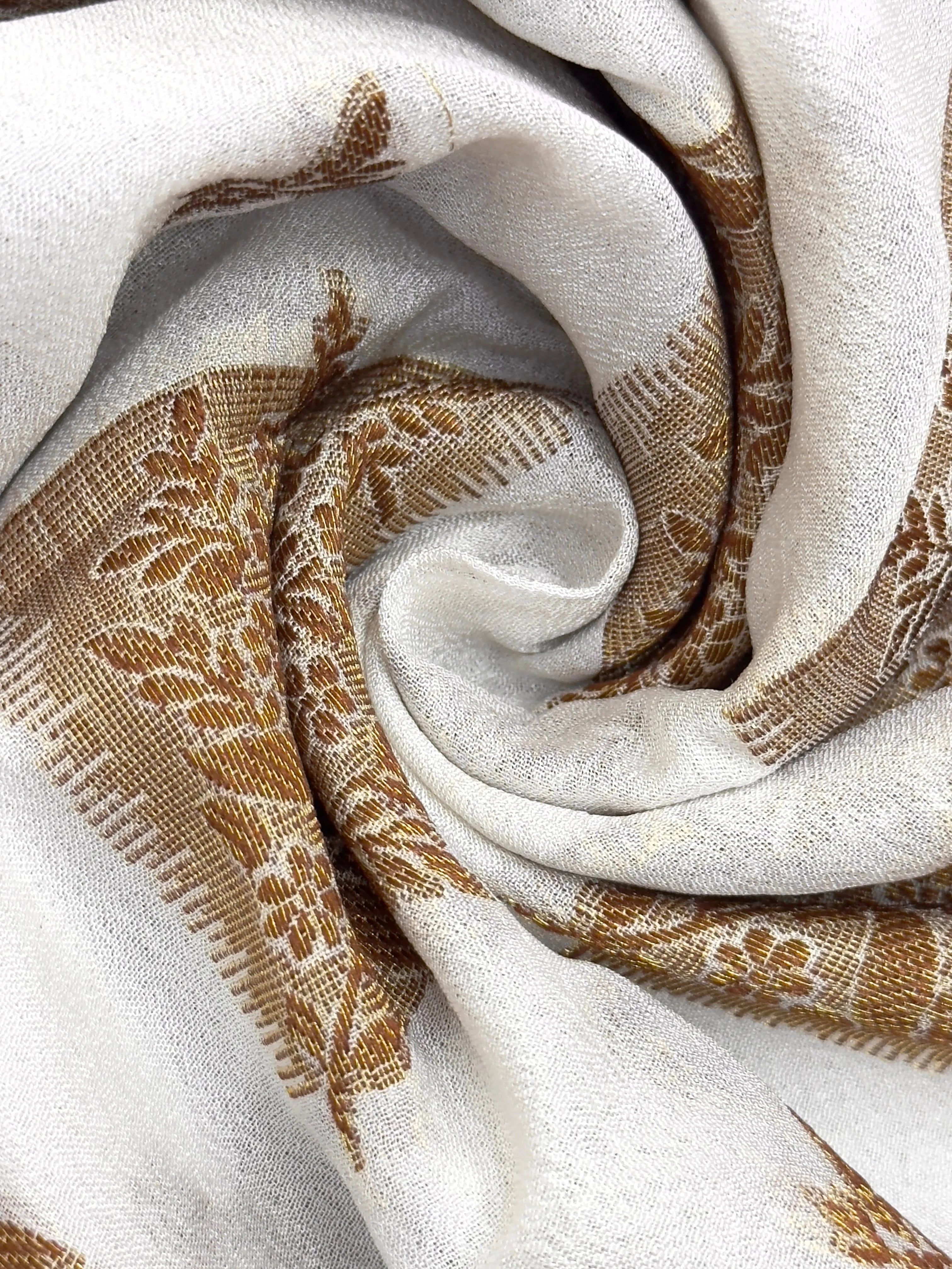 A beautifully draped Semi Banarasi Georgette Saree featuring intricate patterns and delicate weaving. The saree’s lightweight and breathable fabric ensures comfort, making it an ideal choice for daily wear. Perfectly blending traditional design with modern elegance, this saree is suitable for casual and formal occasions.