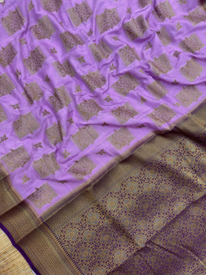 A beautifully draped Semi Banarasi Georgette Saree featuring intricate patterns and delicate weaving. The saree’s lightweight and breathable fabric ensures comfort, making it an ideal choice for daily wear. Perfectly blending traditional design with modern elegance, this saree is suitable for casual and formal occasions.