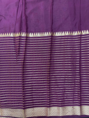 "Elegant Semi Mysore Crepe Silk Saree with Smooth Drape, Perfect for Daily Wear, Featuring a Lightweight and Comfortable Design for Work and Casual Occasions."