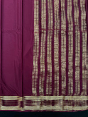 Semi Mysore Silk Saree with South Indian elegance and everyday luxury. Lightweight, smooth, and perfect for casual, office, and festive wear.