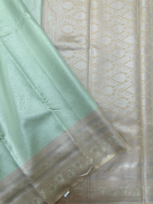 "Luxury Semi Silk Kanjivaram Saree with Intricate Weave and Zari Work, Perfect for Weddings, Festivals, and Parties, Showcasing Timeless Elegance."