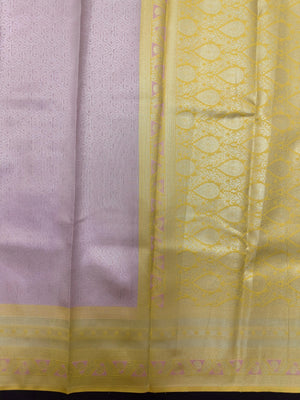 "Luxury Semi Silk Kanjivaram Saree with Intricate Weave and Zari Work, Perfect for Weddings, Festivals, and Parties, Showcasing Timeless Elegance."