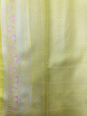 "Luxury Semi Silk Kanjivaram Saree with Intricate Weave and Zari Work, Perfect for Weddings, Festivals, and Parties, Showcasing Timeless Elegance."