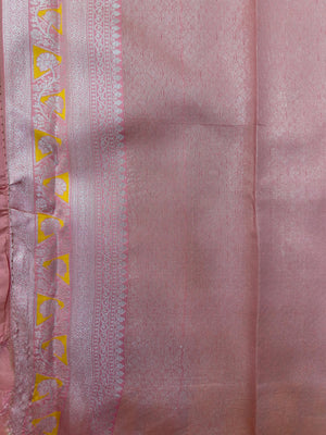 "Luxury Semi Silk Kanjivaram Saree with Intricate Weave and Zari Work, Perfect for Weddings, Festivals, and Parties, Showcasing Timeless Elegance."