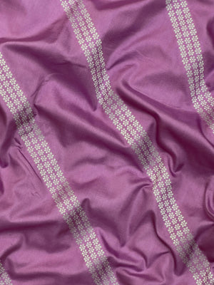 Woman in minimal semi silk saree – simple and graceful look for daily wear