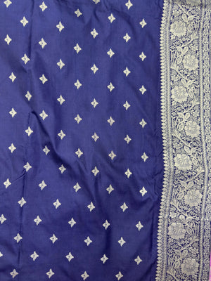 Woman in minimal semi silk saree – simple and graceful look for daily wear