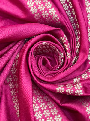 Woman in minimal semi silk saree – simple and graceful look for daily wear