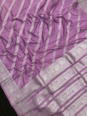 Woman in minimal semi silk saree – simple and graceful look for daily wear