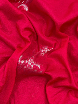 Woman draped in a Semi Silk Saree with soft shine and flowy texture – ideal for daily wear and small festive events.