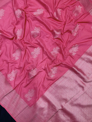 Woman draped in a Semi Silk Saree with soft shine and flowy texture – ideal for daily wear and small festive events.