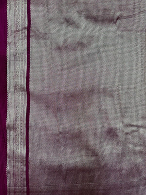 Woman draped in a Semi Silk Saree with soft shine and flowy texture – ideal for daily wear and small festive events.