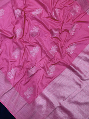 Woman draped in a Semi Silk Saree with soft shine and flowy texture – ideal for daily wear and small festive events.