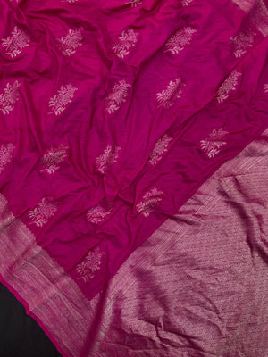Woman draped in a Semi Silk Saree with soft shine and flowy texture – ideal for daily wear and small festive events.