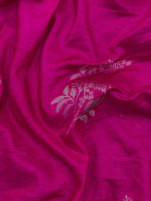 Woman draped in a Semi Silk Saree with soft shine and flowy texture – ideal for daily wear and small festive events.