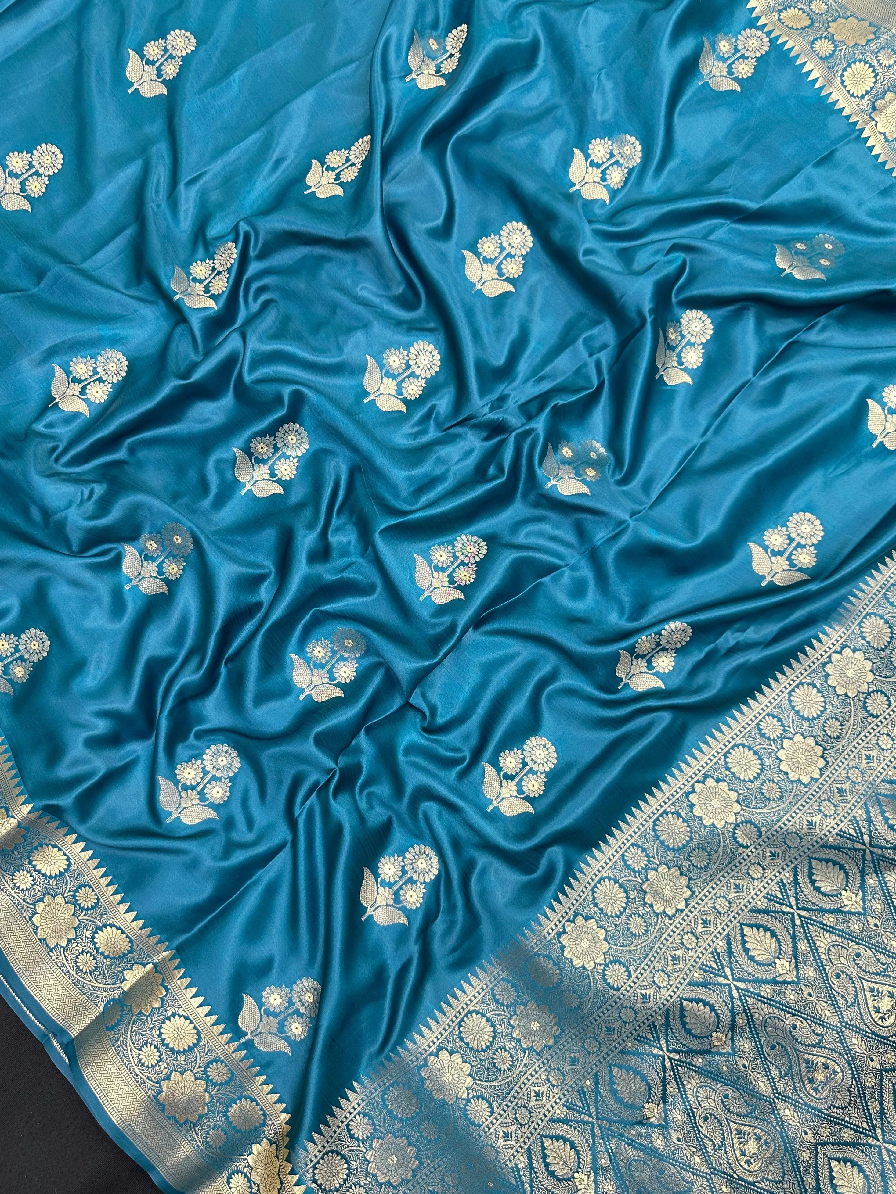 Elegant semi silk saree with soft texture and subtle shine – perfect for daily and festive wear