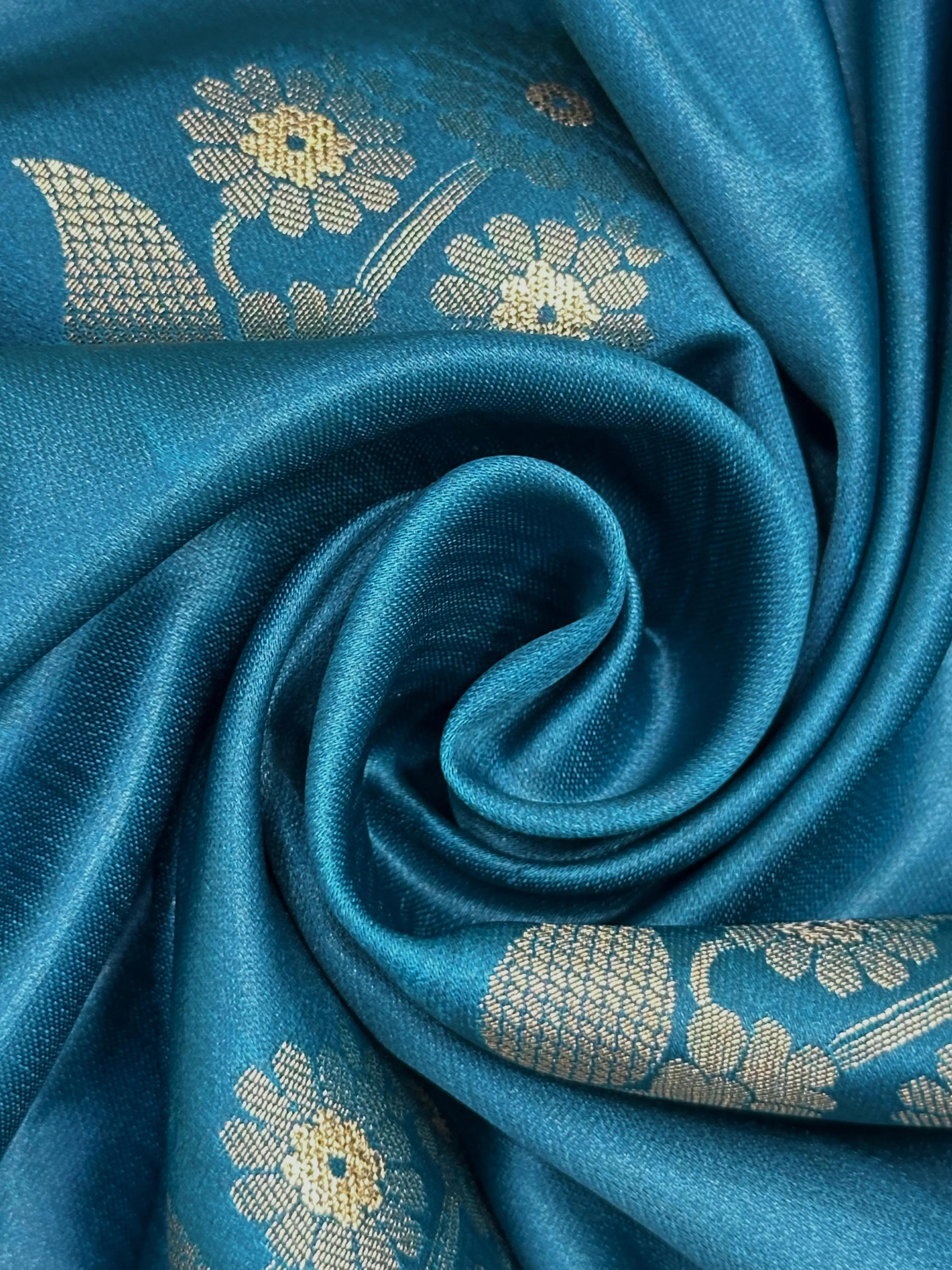 Elegant semi silk saree with soft texture and subtle shine – perfect for daily and festive wear