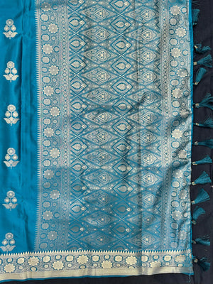 Elegant semi silk saree with soft texture and subtle shine – perfect for daily and festive wear