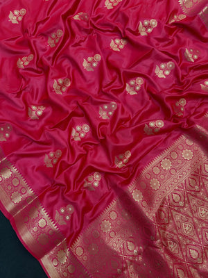 Elegant semi silk saree with soft texture and subtle shine – perfect for daily and festive wear