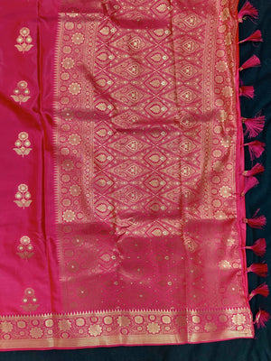 Elegant semi silk saree with soft texture and subtle shine – perfect for daily and festive wear