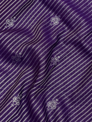 Woman in minimal semi silk saree – simple and graceful look for daily wear