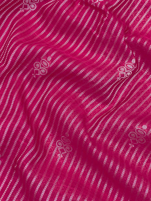 Woman in minimal semi silk saree – simple and graceful look for daily wear